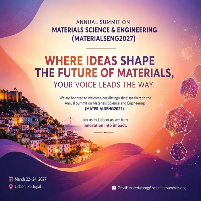 Annual Summit on Materials Science and Engineering (MATERIALSENG2027)